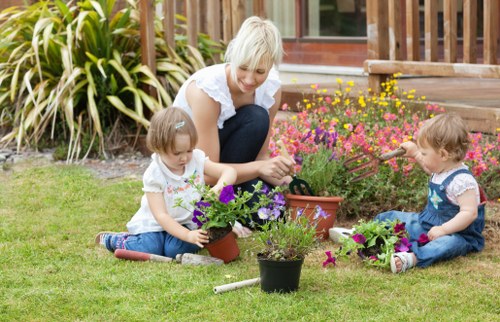 Wallington gardening team working on a healthy and tidy garden
